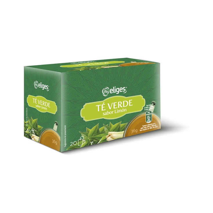 Té verde con limón caja de 20uds