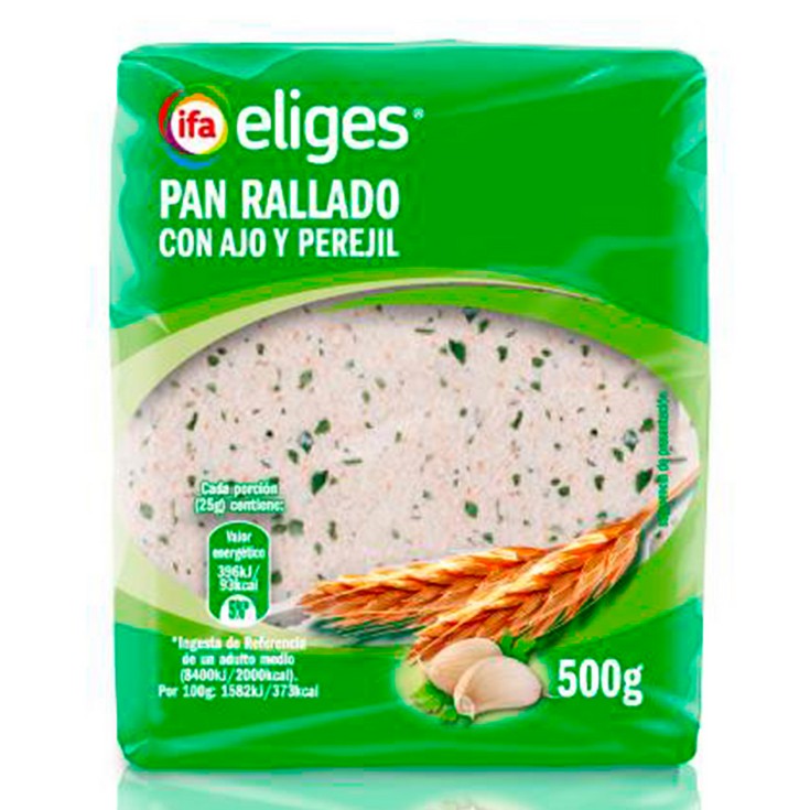 Pan rallado con ajo y perejil - Eliges - 500g