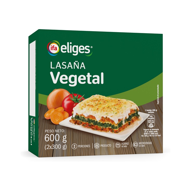 Lasaña vegetal
