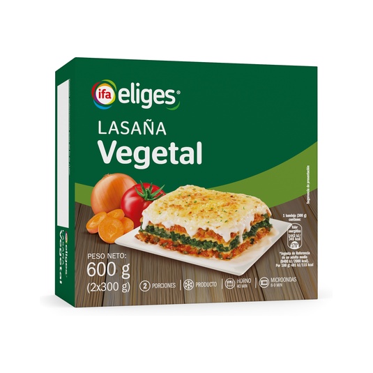 Lasaña vegetal