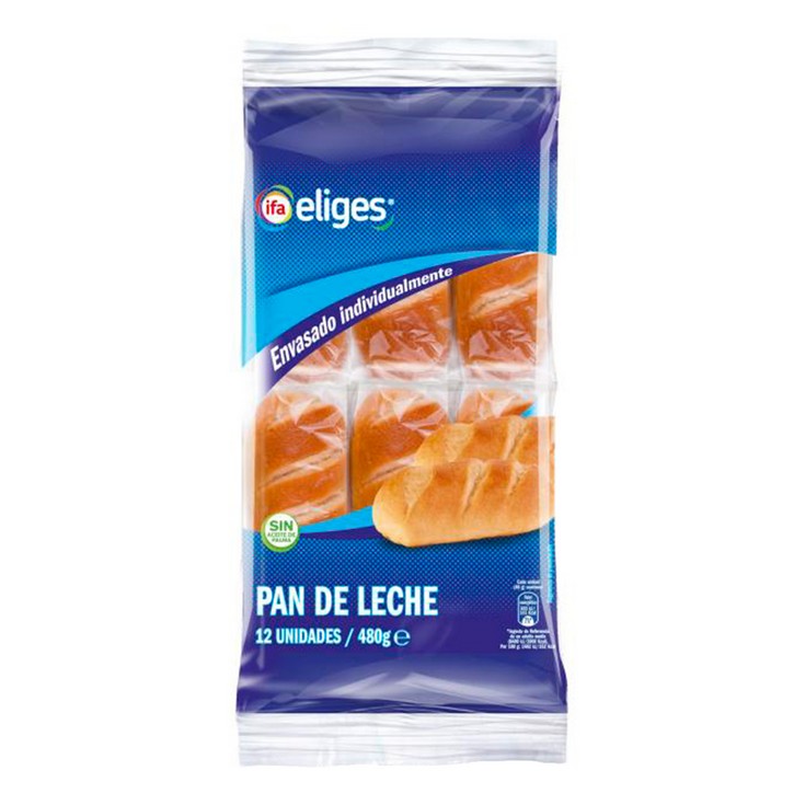 Pan de leche 12 uds - Eliges - 480g