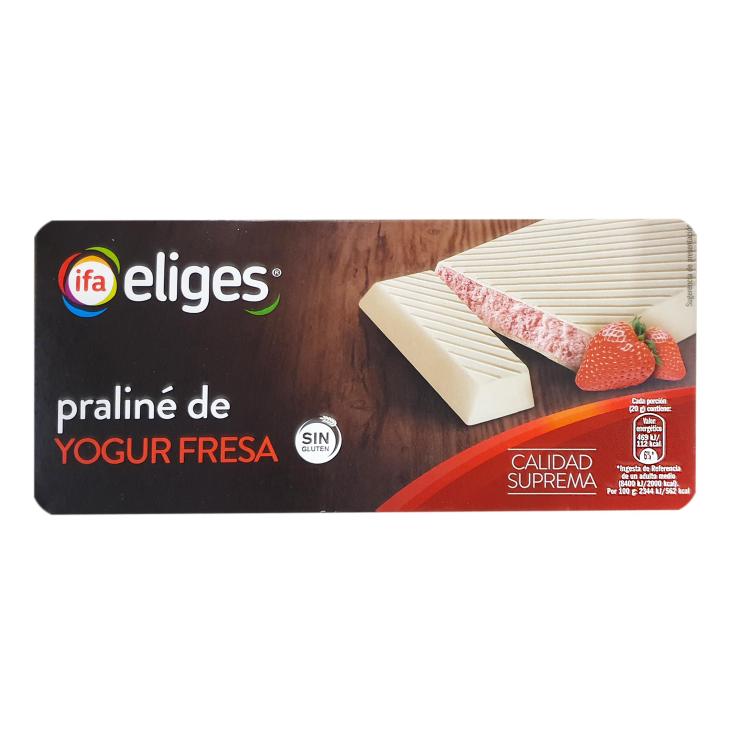 Turrón de yogur con fresa 200g