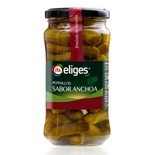Pepinillos sabor anchoa - Eliges - 190g