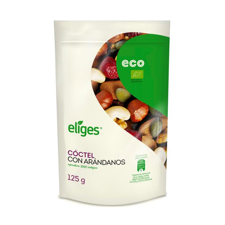 Cóctel con arandanos ecológico - Eliges - 125g Cóctel con arandanos ecológico - Eliges - 125g