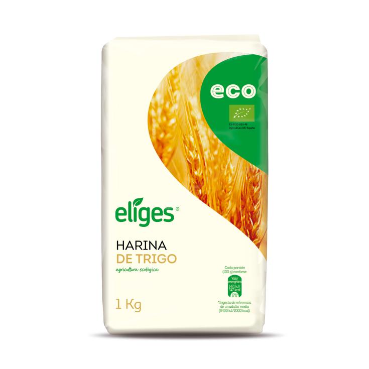 Harina de trigo ecológico - Eliges - 1kg Harina de trigo ecológico - Eliges - 1kg