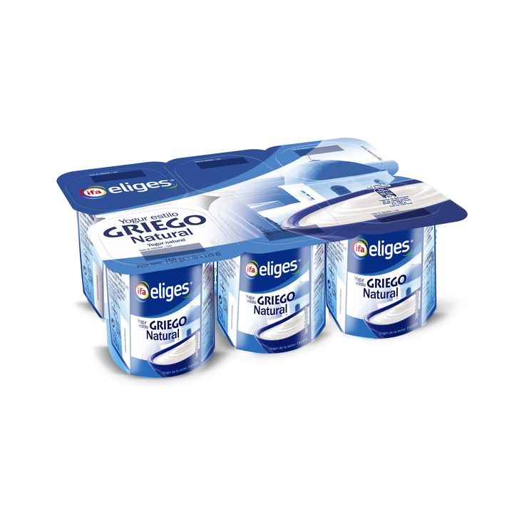 YOGUR GRIEGO NATURAL PACK 6X125G