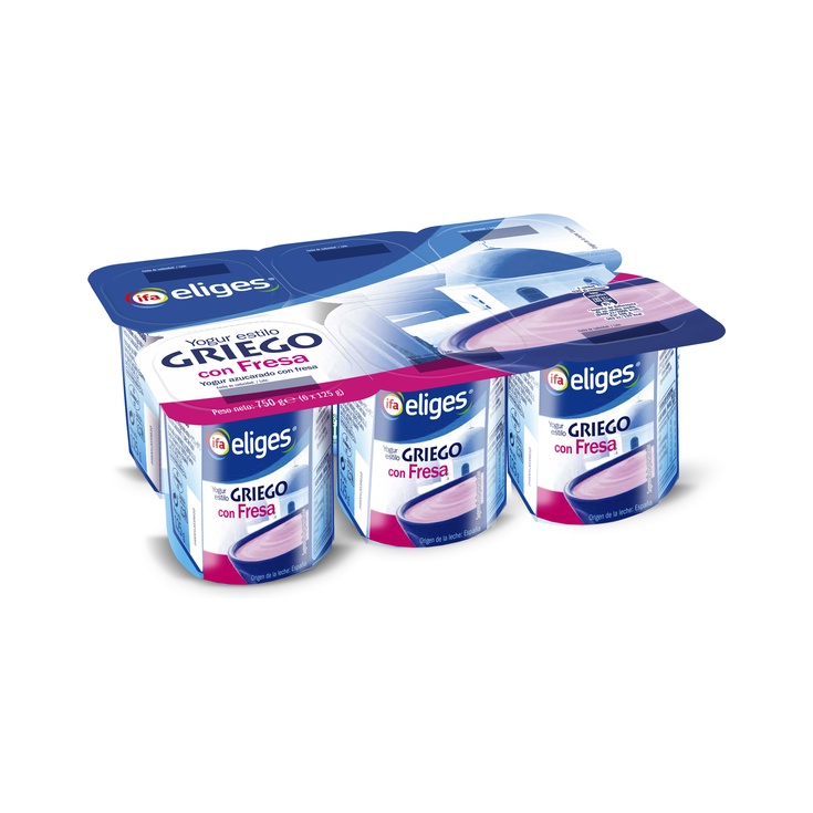 YOGUR GRIEGO FRESA PACK 6X125G