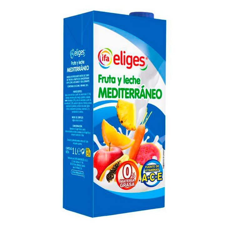 Zumo de fruta y leche Mediterráneo - Eliges - 1l