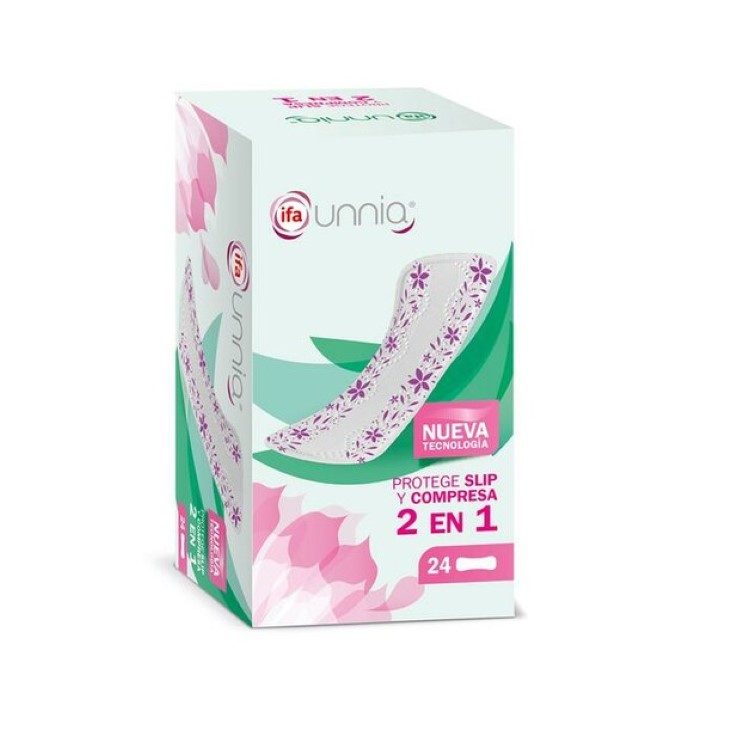 Protege slip 2 en 1 Unnia - 24 uds Protege slip 2 en 1 Unnia - 24 uds