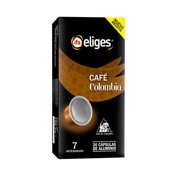 Café cápsulas Colombia Intensidad 7 - Eliges - 20 uds