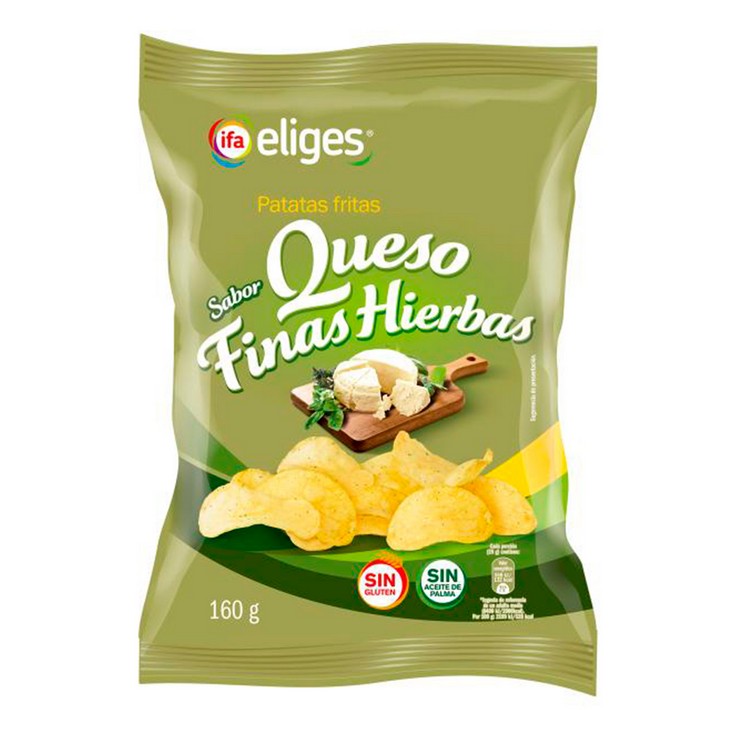 Patatas fritas con queso finas hierbas - Eliges - 160g