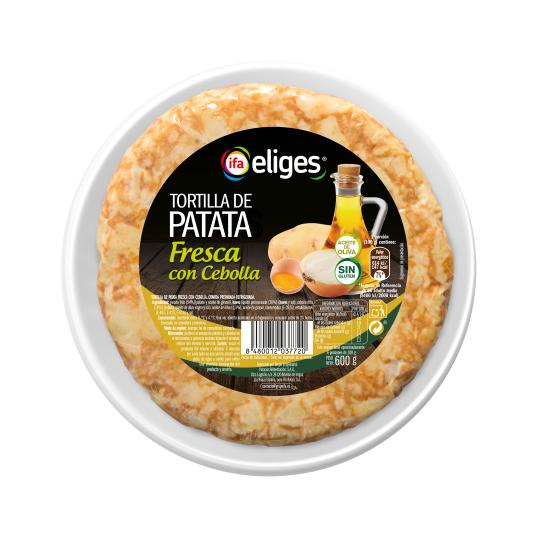 Tortilla fresca con cebolla - Eliges - 600g