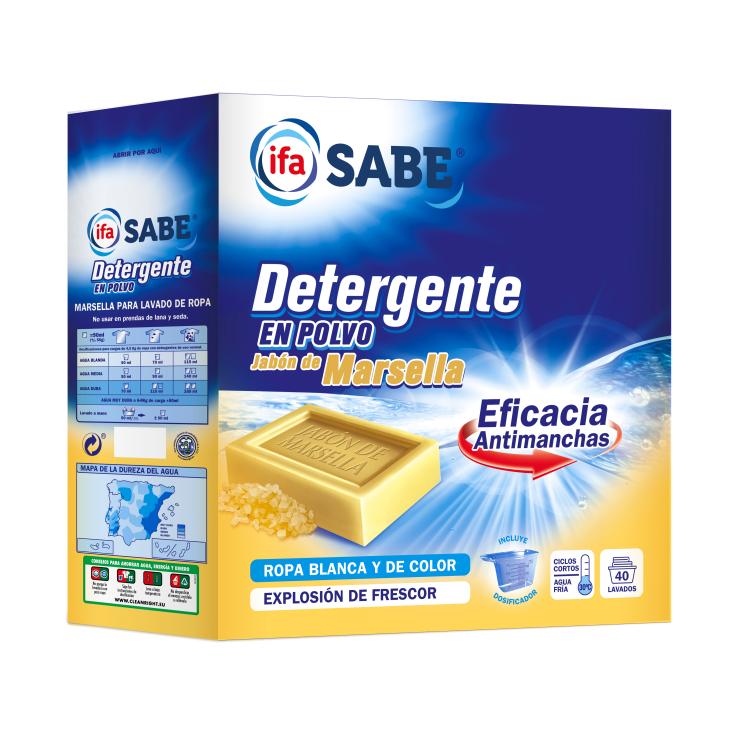 Detergente en polvo Marsella Sabe - 40 lavados