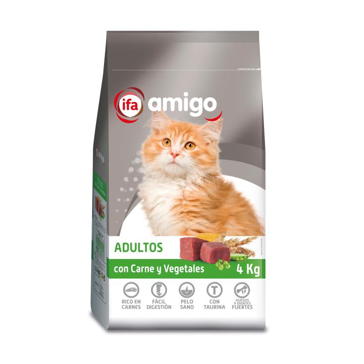 Pienso para gatos con carnes y vegetales - 4kg