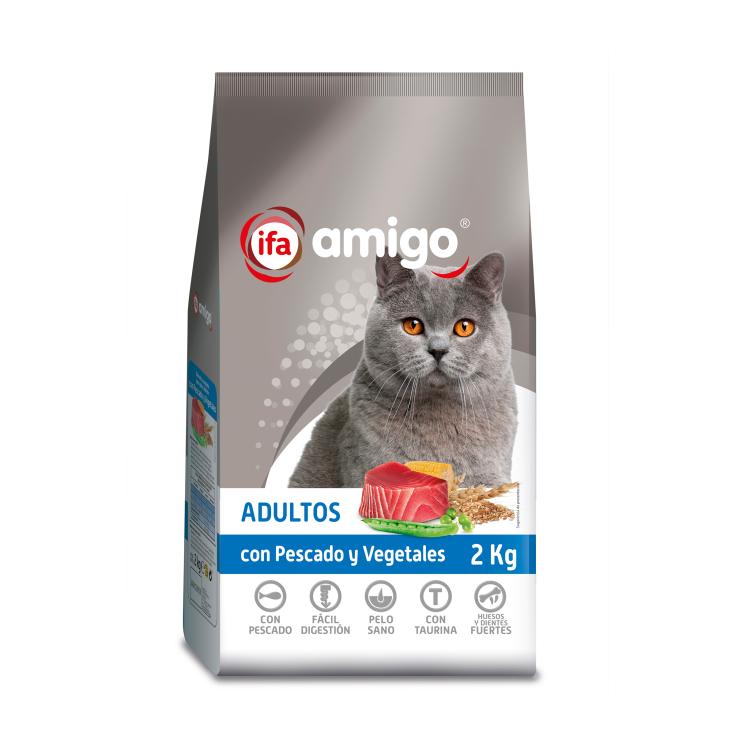 Pienso para gatos con pescado y vegetales - 2kg