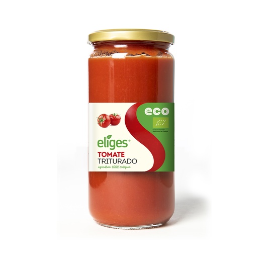 Tomate triturado ecológico en frasco de 600g