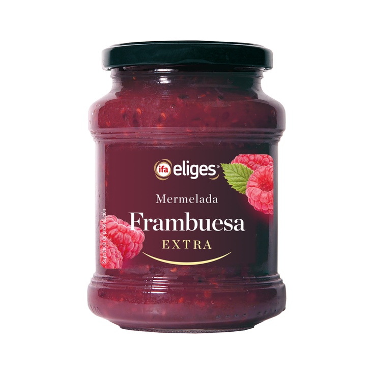 Mermelada de frambuesa extra frasco de 410g