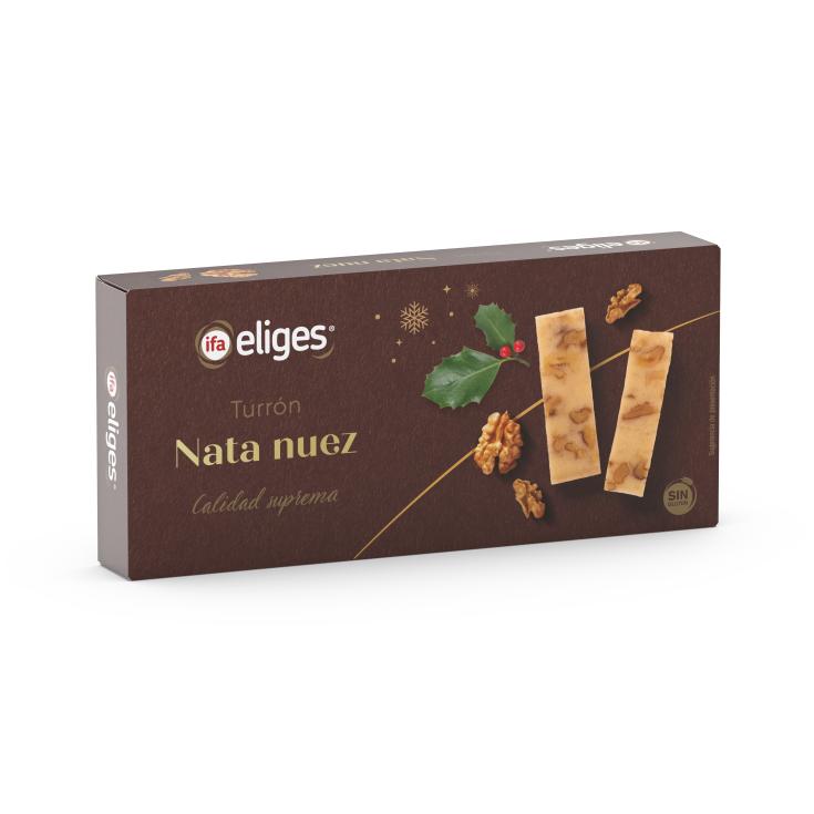 Turrón de nata y nuez - Eliges - 250g