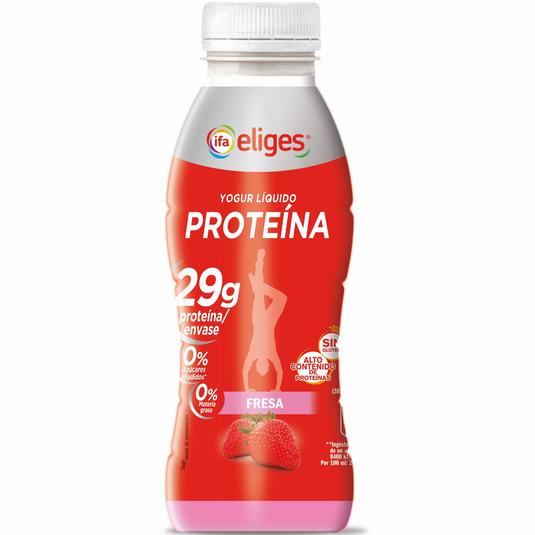 Yogur líquido protéico sabor fresa