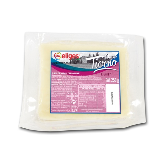 Queso mezcla tierno light cuña 250g