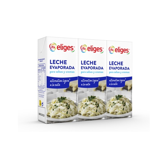 Leche evaporada en brick 3 X 200ml