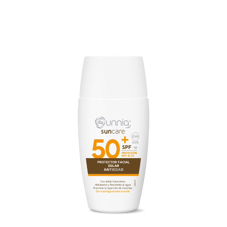 Crema facial con protector solar protección 50
