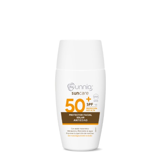 Crema facial con protector solar protección 50