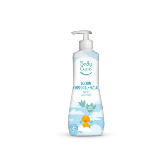 Loción corporal para bebés con piel atópica