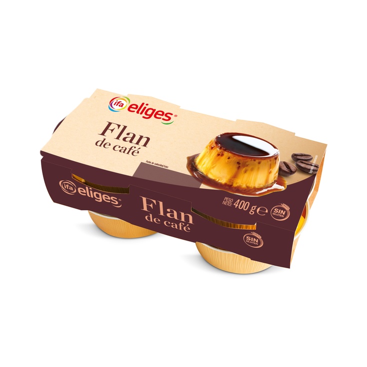 Flan de café pack 4 x 100g