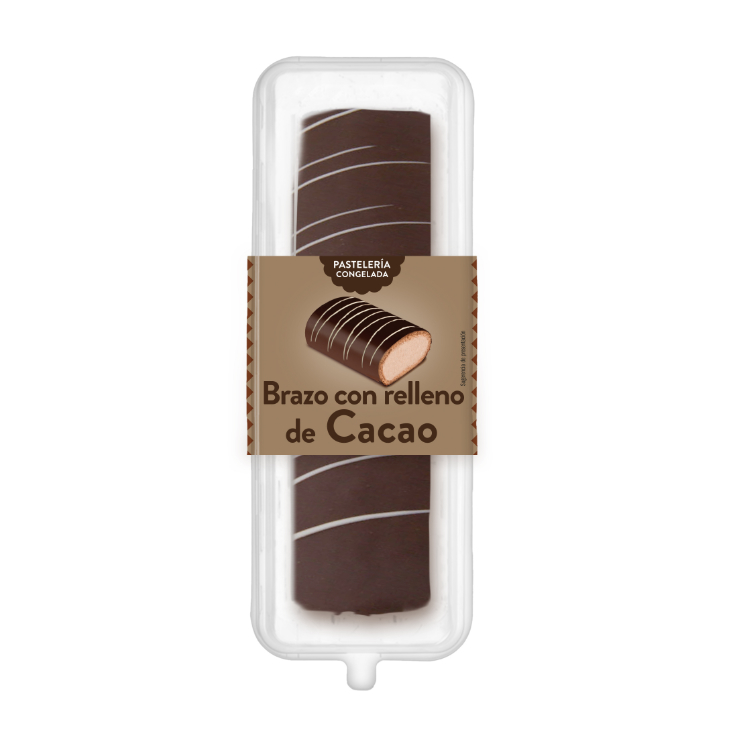 Brazo de chocolate congelado