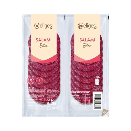 SALAMI EXTRA BANDEJA 2X120G