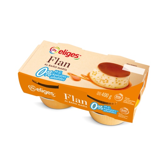 FLAN 0%MG 0%AZUCARES AÑADIDOS PACK 4X100G