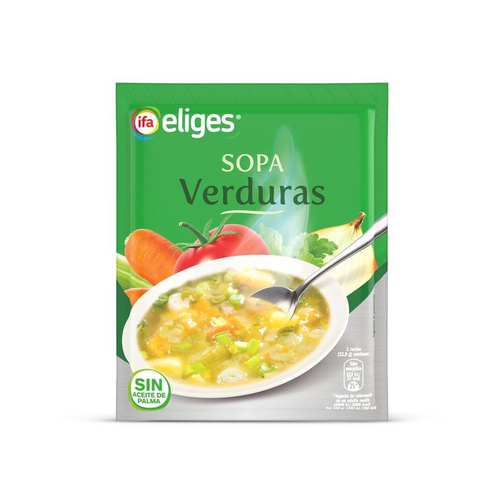 Sopa de verduras deshidratada