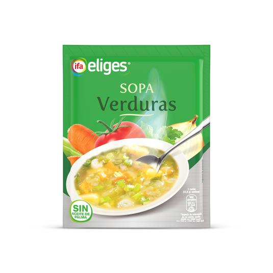 Sopa de verduras deshidratada