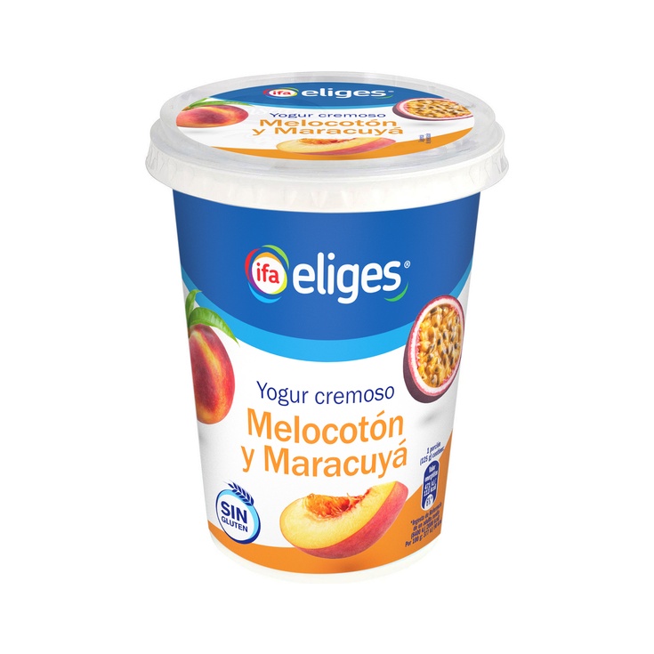 YOGUR CREMOSO MELOCOTON Y MARACUYA 500G