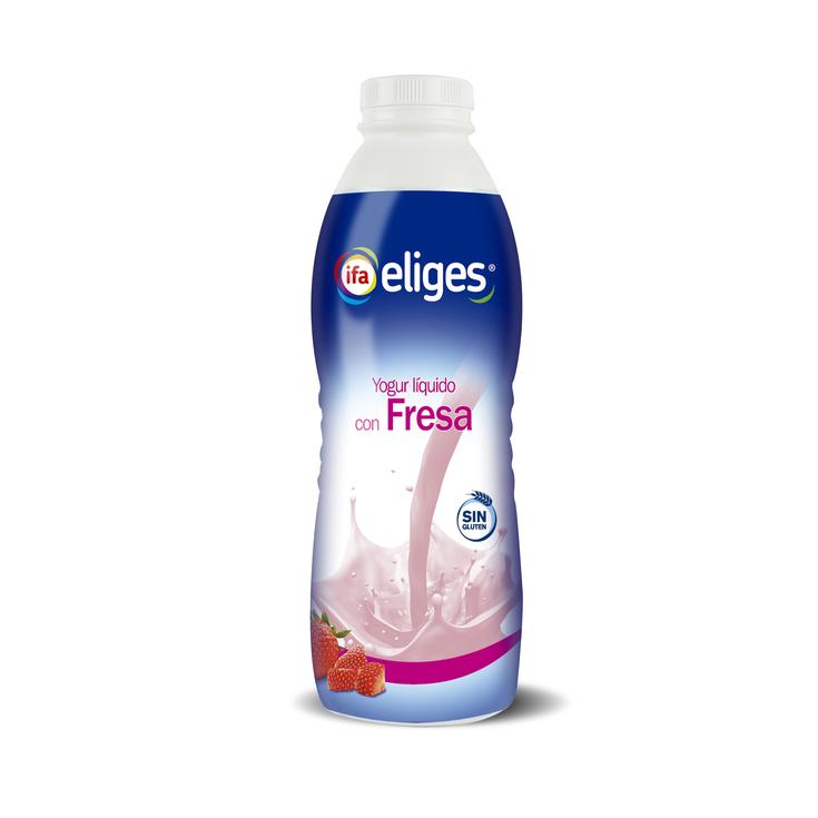 Yogur liquido sabor piña y coco en botella de 1L
