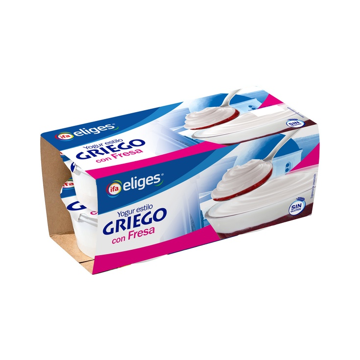 YOGUR GRIEGO BICAPA CON FRESA 4X125G