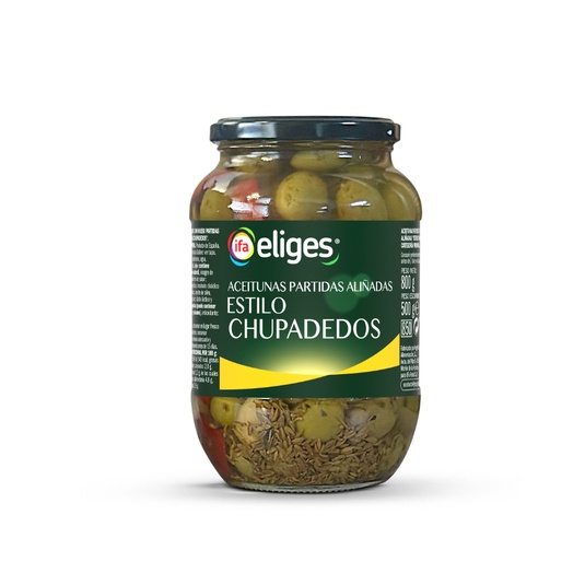 Aceituna hojiblanca chupadedos