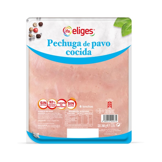 PECHUGA PAVO BANDEJA 2X225G