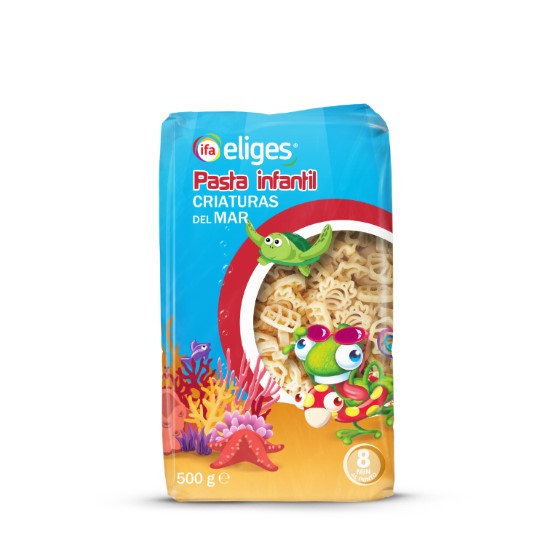 Pasta infantil criaturas del mar - 500g