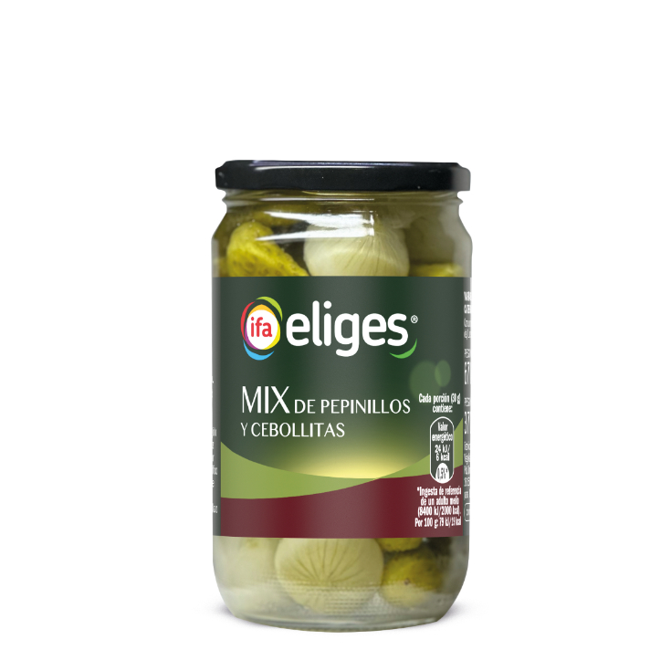 Mix pepinillos y cebolletas 370g Mix pepinillos y cebolletas 370g