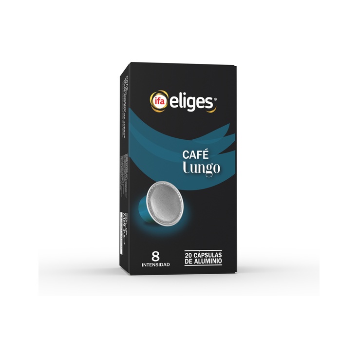 Capsula de café lungo intensidad 8 20uds