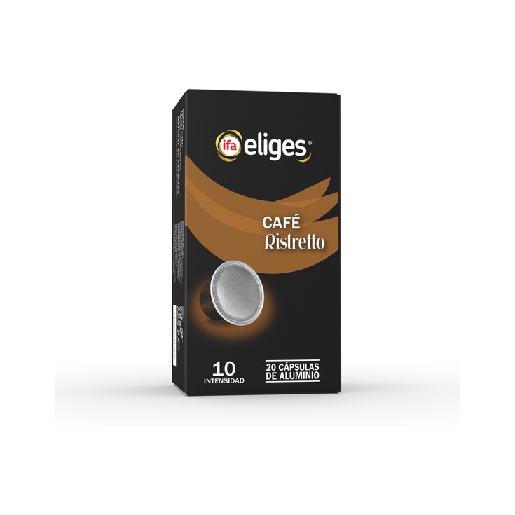 Cápsula de café ristretto intensidad 10 20uds