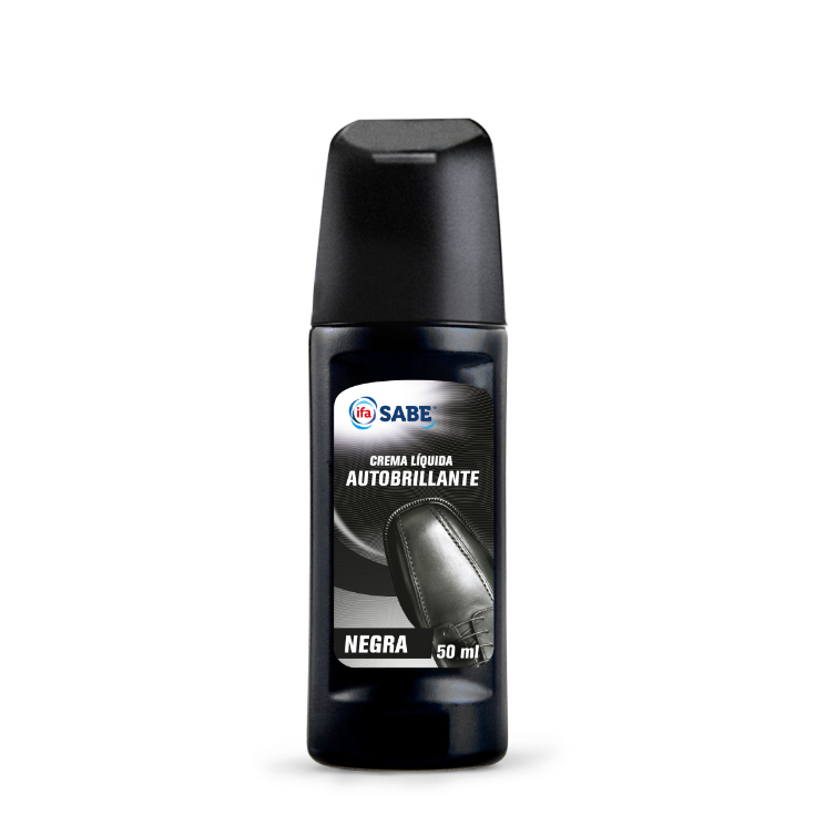 CREMA LIQUIDA DE CALZADO COLOR NEGRO 50 ML