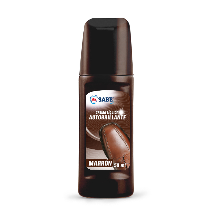 CREMA LIQUIDA DE CALZADO COLOR MARRON 50 ML