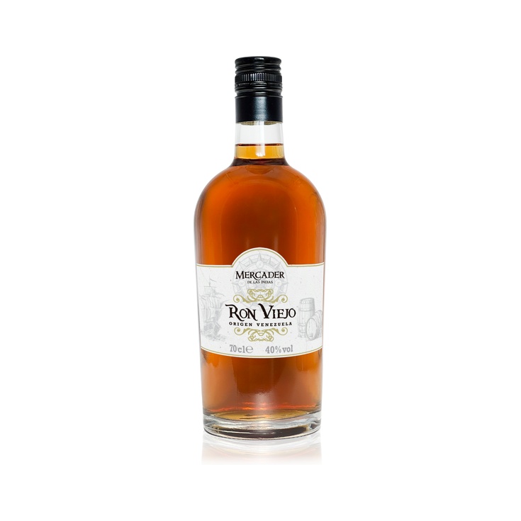 Ron viejo venezolano en botella de vidrio 70cl