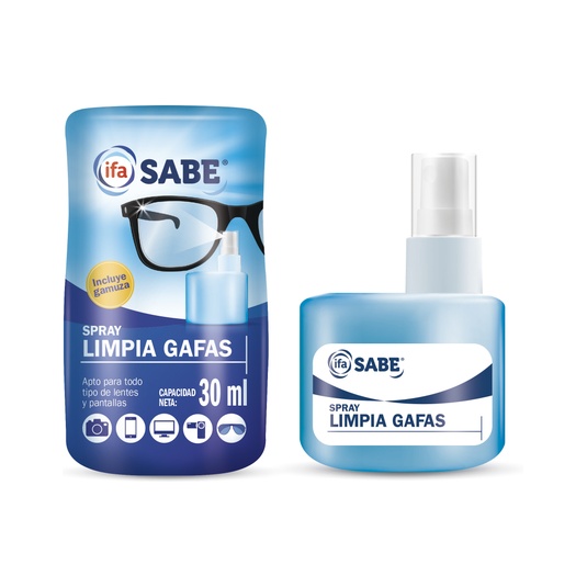 Limpiagafas con Gamuza en Spray 30 ml