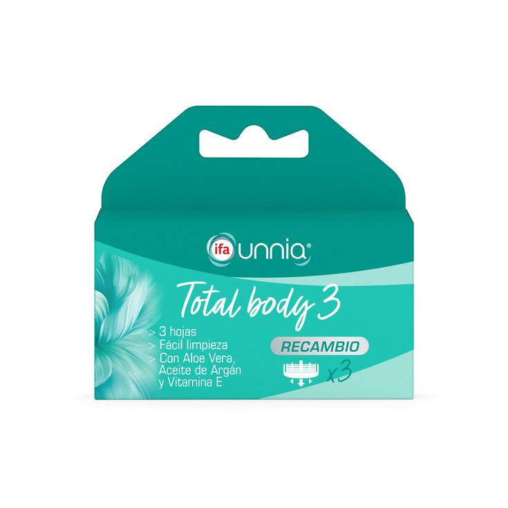 Recambio para maquinilla de mujer total body 3