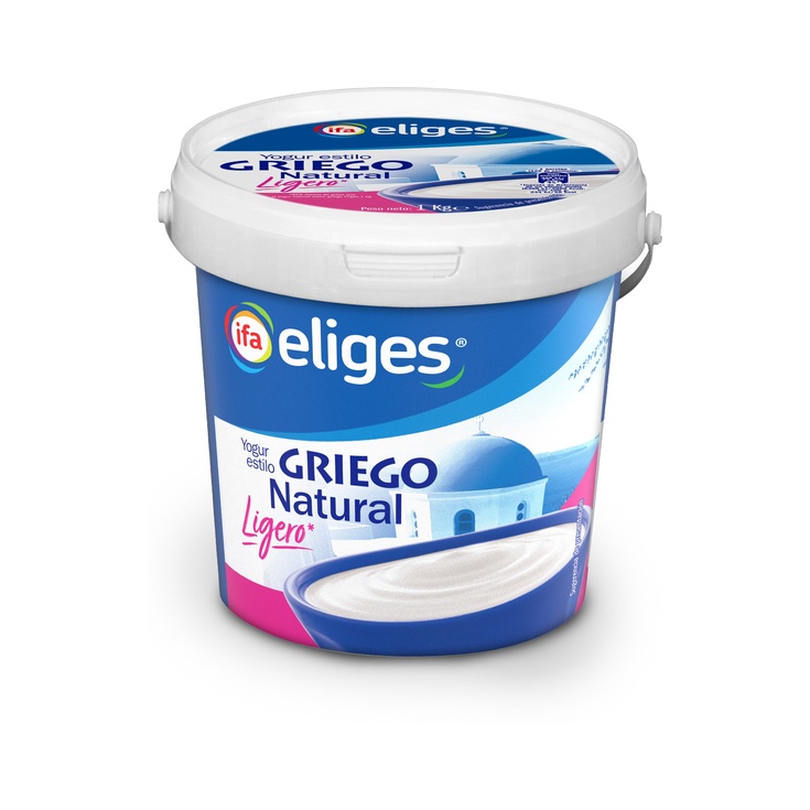 Yogur Griego Ligero Natural Tarrina 1 kg