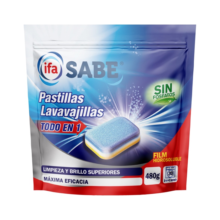 PASTILLAS LAVAVAJILLAS TODO EN UNO SIN INSERT DOYPACK 30 UDS